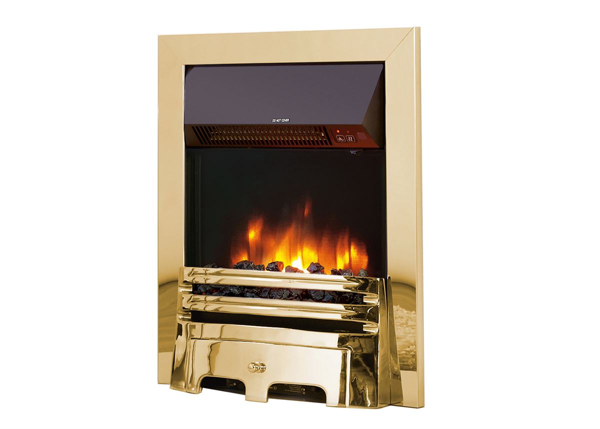 Accent Traditional Brass Electric Fire