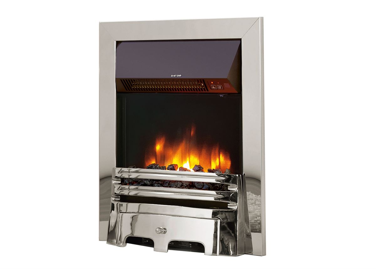Accent Traditional Chrome Electric Fire