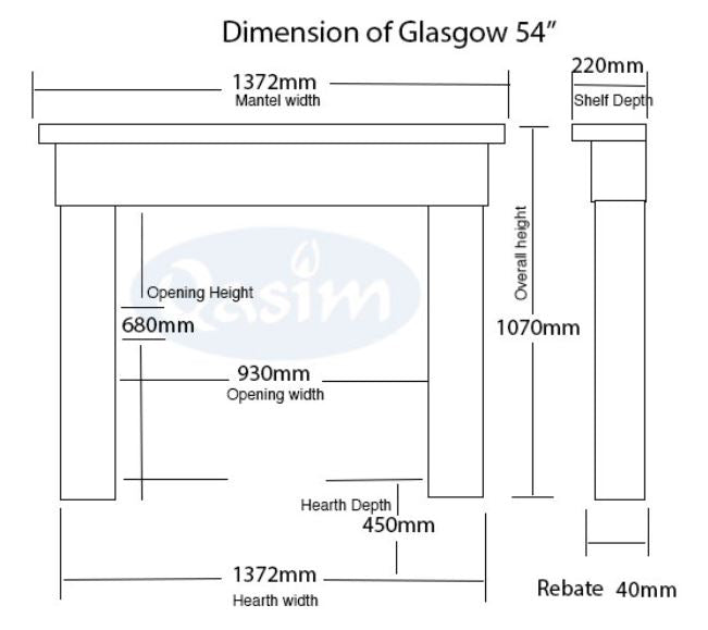 Qasim Glasgow - Marble Fireplace