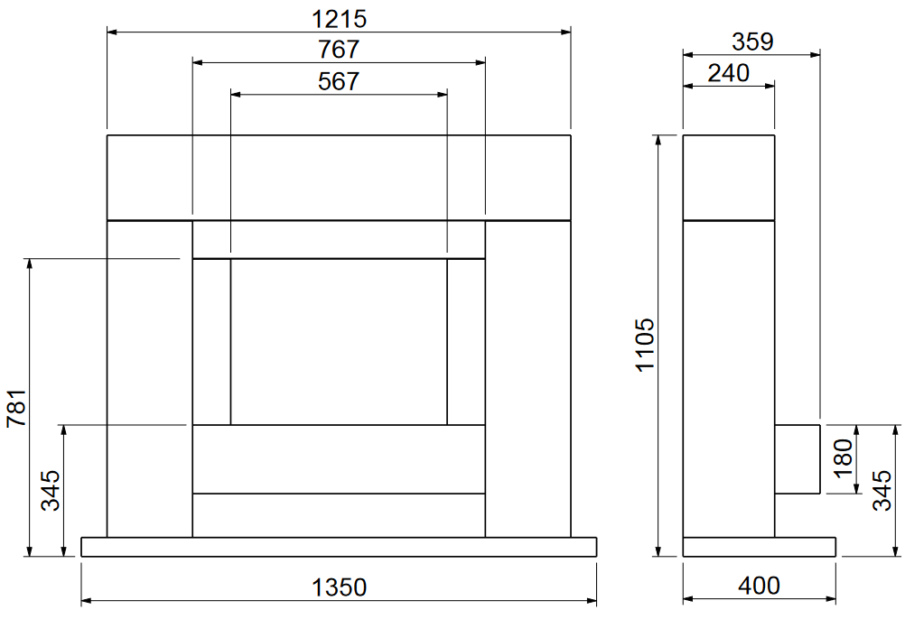 Ultiflame VR Luminaire 600 Suite