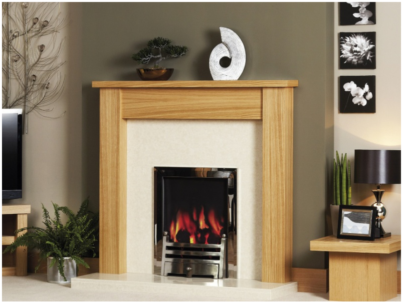 James - Solid Oak Fireplace