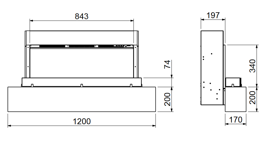 Ultiflame VR Firebeam 800 Suite Smooth Mist