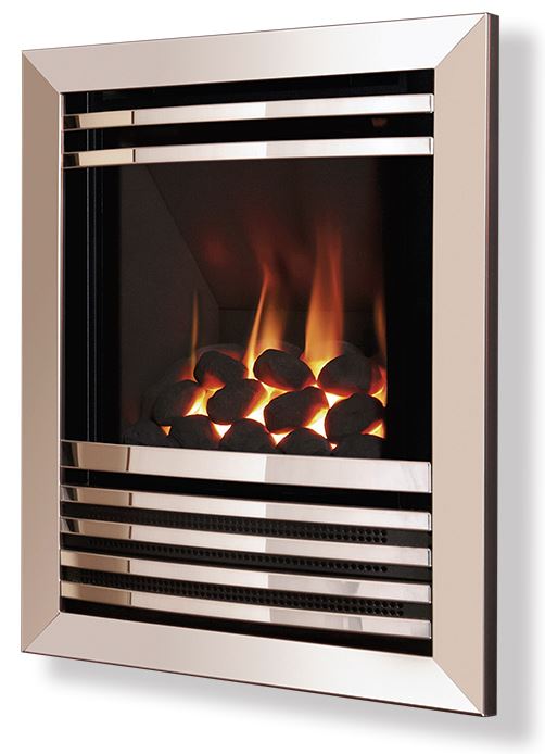 Delta HE Thermostatic Remote Control Gas Fire - Conventional Flue