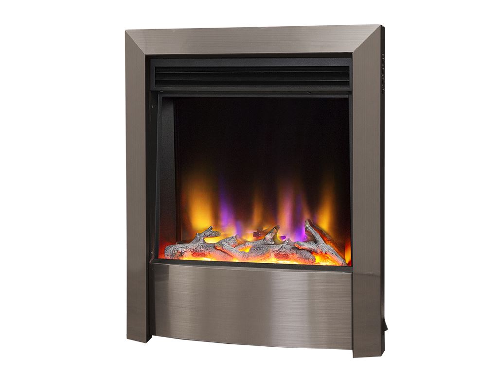 Electriflame VR Contemporary Satin Silver Electric Fire