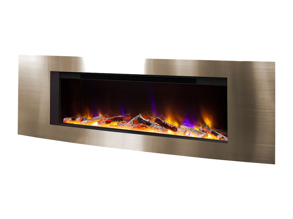 Electriflame Vichy Satin Champagne Wall Mounted Fire