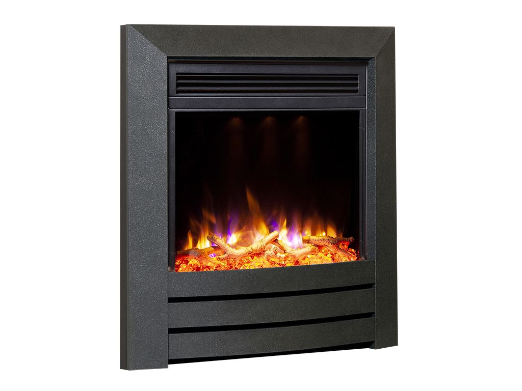 Electriflame XD Camber Black Textured Electric Fire