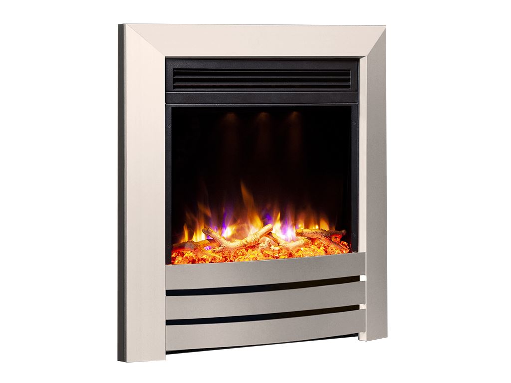 Electriflame XD Camber Satin Silver Electric Fire