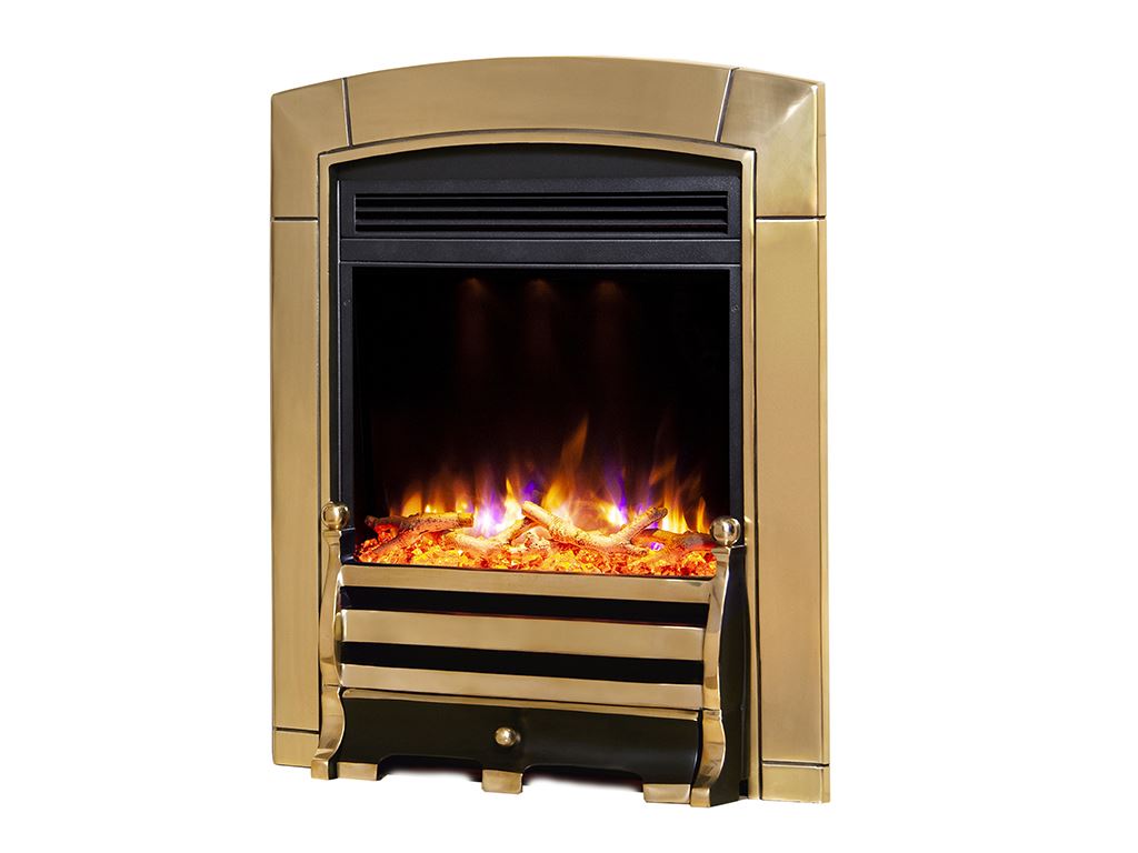 Electriflame XD Caress Brass Electric Fire