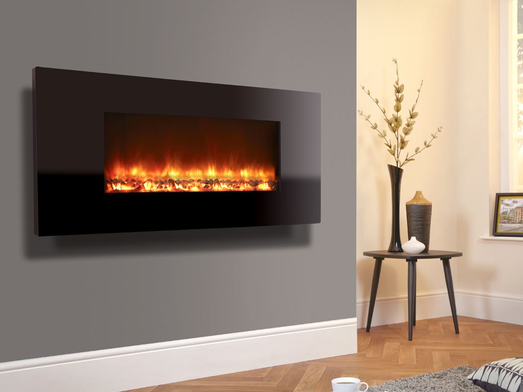 Electriflame XD Piano Black 1300 Wall Mounted Fire