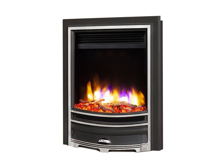 Ultiflame VR Arcadia Black &amp; Chrome Electric Fire