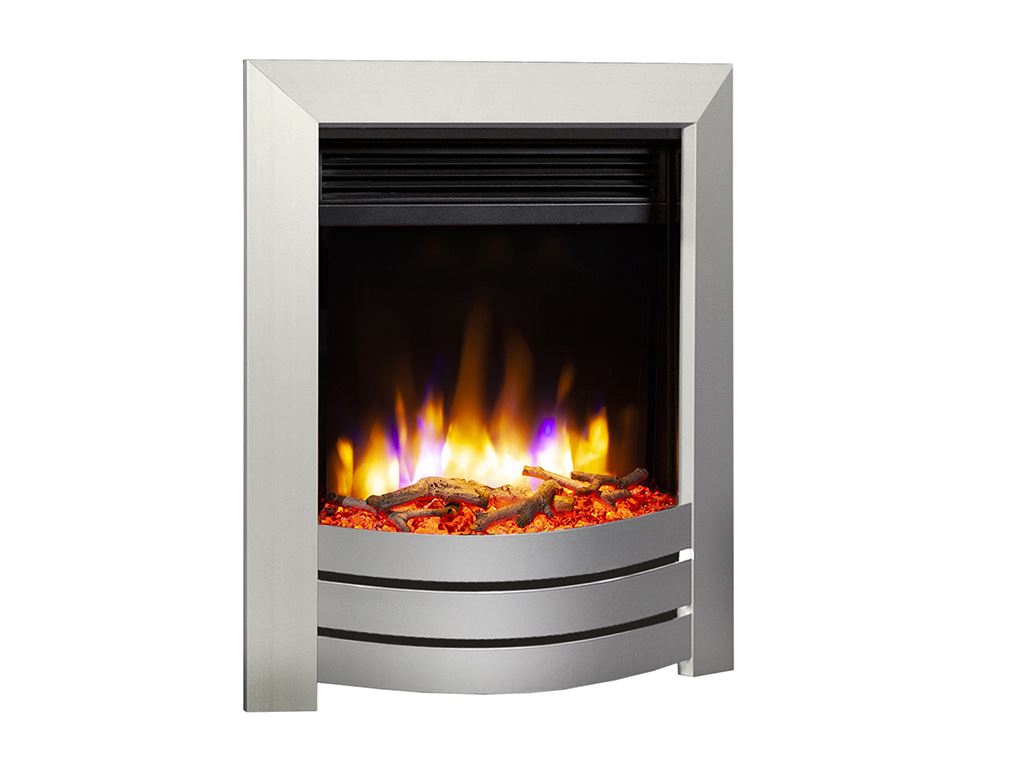 Ultiflame VR Camber Satin Silver Electric Fire