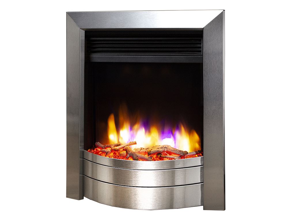 Ultiflame VR Essence Satin Silver Electric Fire