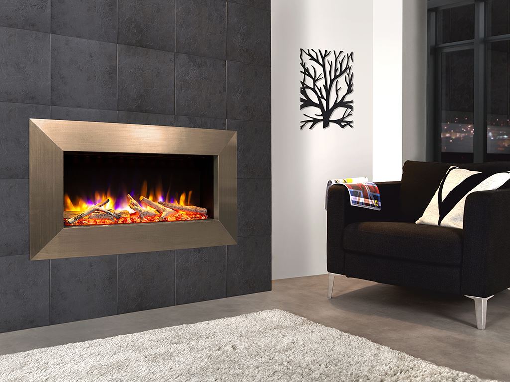 Ultiflame VR Instinct Champagne Wall Mounted Fire