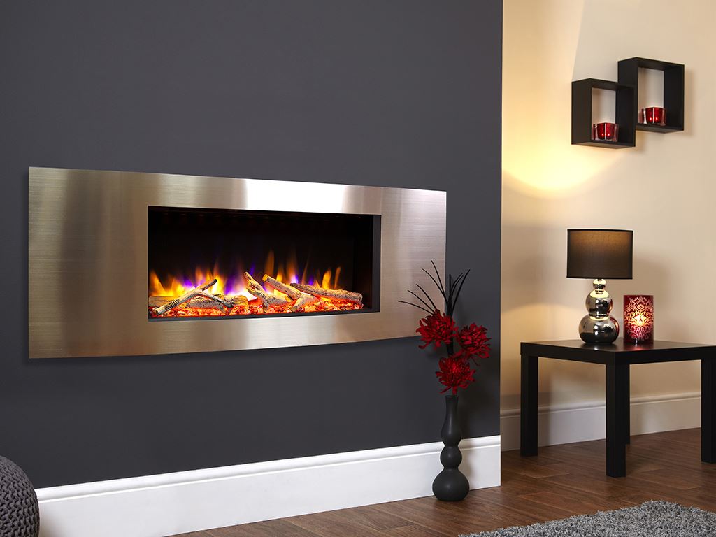 Ultiflame Vichy VR Champagne Wall Mounted Fire